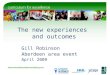 CfE: The New Experiences and Outcomes