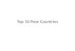Top 10 poor countries