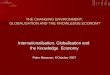 Globalization, Internationalization and the Knowledge Society