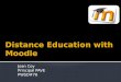 Distance Education with Moodle Day 1