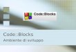 Code::Blocks Ambiente di sviluppo. IDE CodeBlocks è un IDE IDE (definizione da Wikipedia): Un integrated development environment (IDE), in italiano ambiente