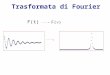 F(t) F( ) Trasformata di Fourier. The NMR Experiment After the pulse is switched off, the magnetization precesses in the xy plane and relaxes to equilibrium