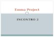 INCONTRO 2 Emma Project. What do we do today? (Cosa facciamo oggi?) 1. We review some topics of Unit 1.4 e 1.5 (ripassiamo); 2. We do some exercises (facciamo