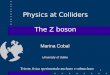 Marina Cobal University of Udine 1 Trieste, fisica sperimentale nucleare e subnucleare Physics at Colliders The Z boson