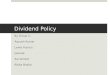 Dividend policy  ppt