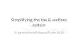 Simplifying the tax system