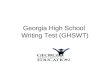 Georgia High School Writing Test Instruction and Assessment Guide