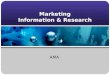 Marketing information & research  @3 27-07c