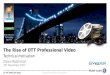 The Rise of OTT Professional Video, Technical motivation - Dave ROBINSON - DigiWorld Summit 2013 - Executive seminar - Video cord cutting