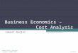 Business economics   cost analysis