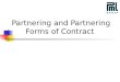 Partnering and partnering contracts presentation
