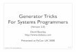 Generator Tricks for Systems Programmers, v2.0