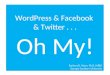 Wordpress And Facebook And Twitter   Oh My