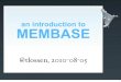 An Introduction to Membase