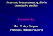 251109 rm-c.s.-assessing measurement quality in quantitative studies