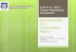 Sustainability of a Community Radio