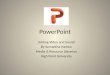 Powerpoint: Video and Audio