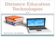 Distance education technologies