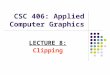 lecture8 introduction to clipping in computer graphics(Computer graphics tutorials)