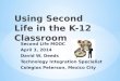 SLMOOC14: Using Second Life in the K-12 Classroom