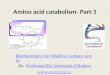 Amino acid catabolism- Part-1