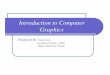 CG - Introduction to Computer Graphics