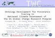 Ontology Development for Provenance Tracing in National Climate Assessment of the US Global Change Research Program