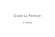 G11 Chemistry Revision Course