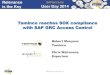 Sapience be-user-day-14-presentation-taminco-reaches-sox-compliance-with-sap-grc-access-control final