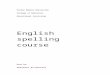 English Spelling Course