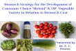 Strategies for variety development of vegetable crops   dr. s.c.biswas