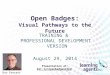Open Badges for Training and Professional Development