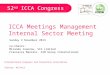 Meetings management sector presentation