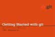 Getting Started on distributed version control with git