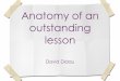 Anatomy of an outstanding lesson