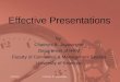 Effective Presentation Skills New
