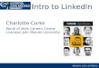 Introduction to LinkedIn for MELSIG by Carlotte Corke LJMU