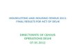 Houselisting and housing census 2011 nct of delhi