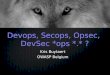 Devops, Secops, Opsec, DevSec *ops *.* ?