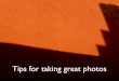 Photography Tips for Kids