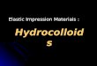 hydrocolloids impression dental material