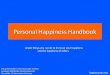 Personal Happiness Handbook - 25 actions along 10 domains of gross national happiness