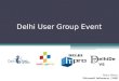 Delhi User Group Event