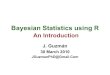 Bayesian statistics intro using r