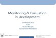 Monitoring & evaluation - Yousuf Kasujee