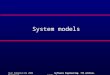 SE - System Models