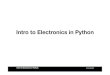 Intro to Electronics in Python