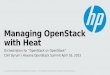 Deploying and Managing OpenStack with Heat