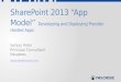 SharePoint 2013 “App Model” Developing and Deploying Provider Hosted Apps