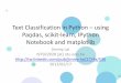 Text Classification in Python – using Pandas, scikit-learn, IPython Notebook and matplotlib